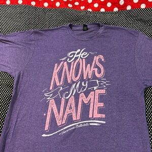 Like new Francesca Battistelli crew neck concert t shirt. “He Knows my Name” XL